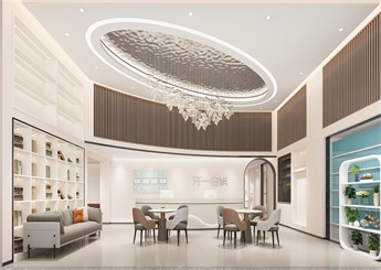 牙一口腔診所裝修設計案例效果圖