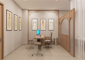 中醫(yī)院綜合門診部裝修設(shè)計(jì)案例效果圖